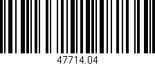Código de barras (EAN, GTIN, SKU, ISBN): '47714.04'
