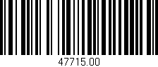 Código de barras (EAN, GTIN, SKU, ISBN): '47715.00'