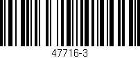 Código de barras (EAN, GTIN, SKU, ISBN): '47716-3'