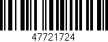 Código de barras (EAN, GTIN, SKU, ISBN): '47721724'