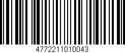 Código de barras (EAN, GTIN, SKU, ISBN): '4772211010043'