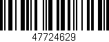 Código de barras (EAN, GTIN, SKU, ISBN): '47724629'
