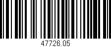 Código de barras (EAN, GTIN, SKU, ISBN): '47726.05'