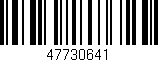 Código de barras (EAN, GTIN, SKU, ISBN): '47730641'