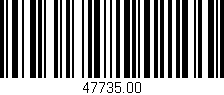 Código de barras (EAN, GTIN, SKU, ISBN): '47735.00'