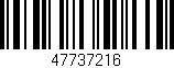 Código de barras (EAN, GTIN, SKU, ISBN): '47737216'
