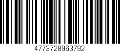 Código de barras (EAN, GTIN, SKU, ISBN): '4773728963792'