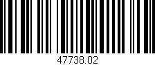 Código de barras (EAN, GTIN, SKU, ISBN): '47738.02'
