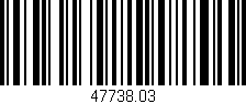 Código de barras (EAN, GTIN, SKU, ISBN): '47738.03'