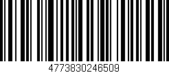 Código de barras (EAN, GTIN, SKU, ISBN): '4773830246509'