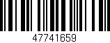 Código de barras (EAN, GTIN, SKU, ISBN): '47741659'