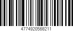 Código de barras (EAN, GTIN, SKU, ISBN): '4774920568211'