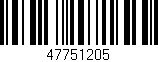 Código de barras (EAN, GTIN, SKU, ISBN): '47751205'
