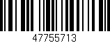 Código de barras (EAN, GTIN, SKU, ISBN): '47755713'