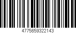 Código de barras (EAN, GTIN, SKU, ISBN): '4775659322143'