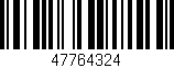 Código de barras (EAN, GTIN, SKU, ISBN): '47764324'