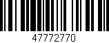 Código de barras (EAN, GTIN, SKU, ISBN): '47772770'