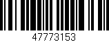 Código de barras (EAN, GTIN, SKU, ISBN): '47773153'
