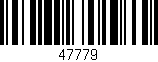 Código de barras (EAN, GTIN, SKU, ISBN): '47779'