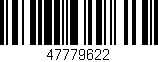 Código de barras (EAN, GTIN, SKU, ISBN): '47779622'