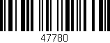 Código de barras (EAN, GTIN, SKU, ISBN): '47780'