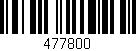 Código de barras (EAN, GTIN, SKU, ISBN): '477800'