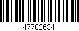 Código de barras (EAN, GTIN, SKU, ISBN): '47782634'