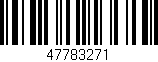 Código de barras (EAN, GTIN, SKU, ISBN): '47783271'