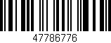 Código de barras (EAN, GTIN, SKU, ISBN): '47786776'