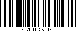 Código de barras (EAN, GTIN, SKU, ISBN): '4779014359379'