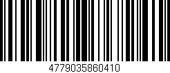 Código de barras (EAN, GTIN, SKU, ISBN): '4779035860410'