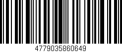 Código de barras (EAN, GTIN, SKU, ISBN): '4779035860649'