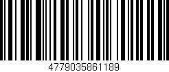 Código de barras (EAN, GTIN, SKU, ISBN): '4779035861189'