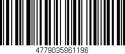 Código de barras (EAN, GTIN, SKU, ISBN): '4779035861196'