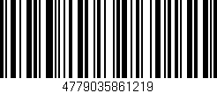 Código de barras (EAN, GTIN, SKU, ISBN): '4779035861219'
