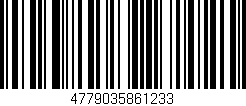 Código de barras (EAN, GTIN, SKU, ISBN): '4779035861233'