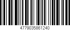 Código de barras (EAN, GTIN, SKU, ISBN): '4779035861240'