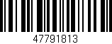 Código de barras (EAN, GTIN, SKU, ISBN): '47791813'