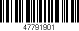 Código de barras (EAN, GTIN, SKU, ISBN): '47791901'
