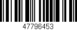 Código de barras (EAN, GTIN, SKU, ISBN): '47796453'