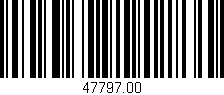 Código de barras (EAN, GTIN, SKU, ISBN): '47797.00'