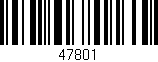 Código de barras (EAN, GTIN, SKU, ISBN): '47801'
