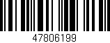 Código de barras (EAN, GTIN, SKU, ISBN): '47806199'