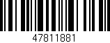 Código de barras (EAN, GTIN, SKU, ISBN): '47811881'