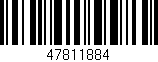 Código de barras (EAN, GTIN, SKU, ISBN): '47811884'