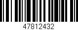 Código de barras (EAN, GTIN, SKU, ISBN): '47812432'