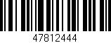 Código de barras (EAN, GTIN, SKU, ISBN): '47812444'