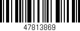 Código de barras (EAN, GTIN, SKU, ISBN): '47813869'