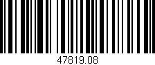Código de barras (EAN, GTIN, SKU, ISBN): '47819.08'