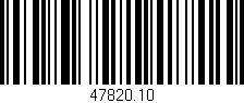 Código de barras (EAN, GTIN, SKU, ISBN): '47820.10'